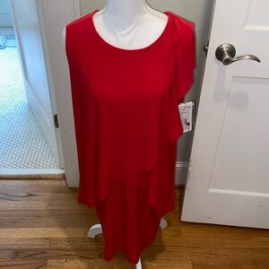 Joseph Ribkoff red sleveless dress
